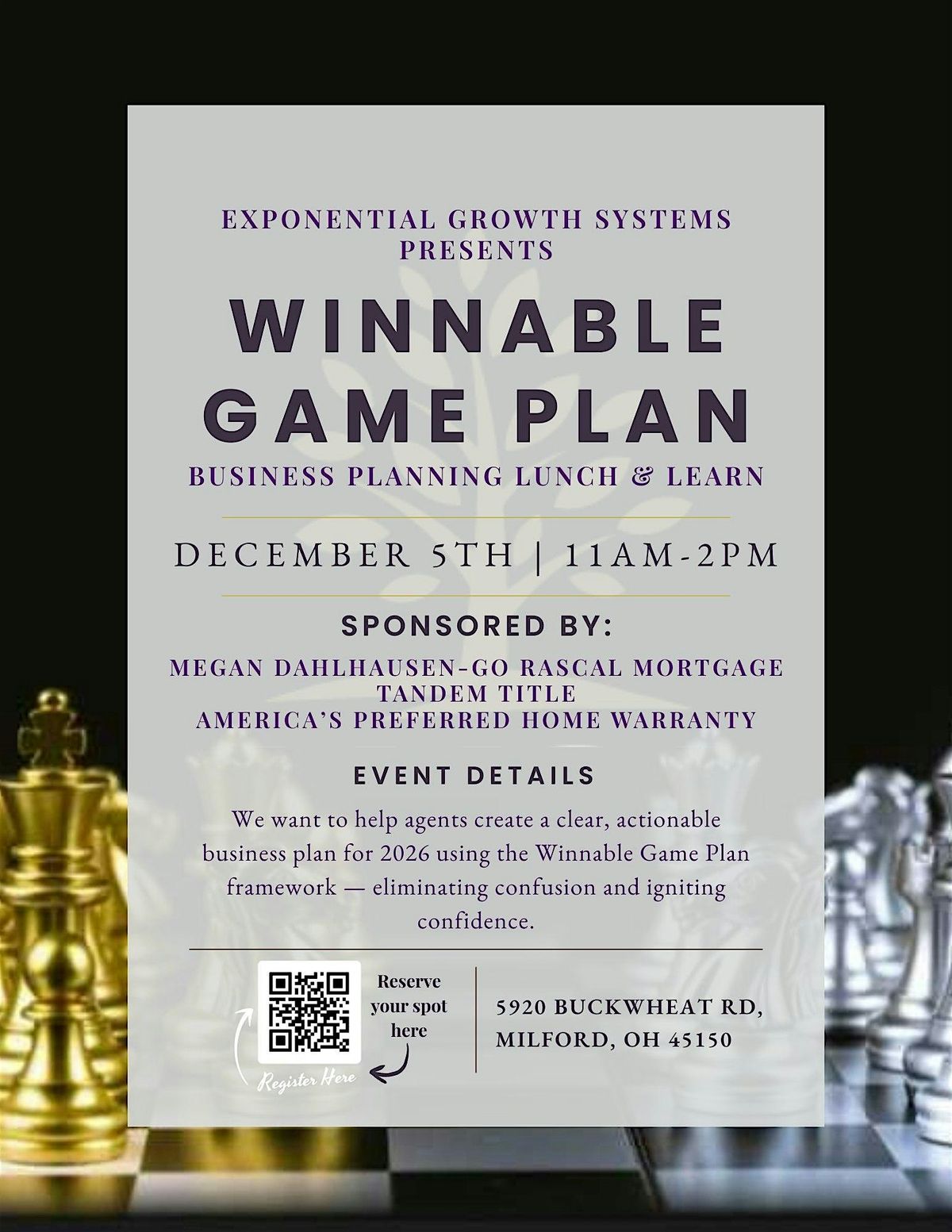 Winnable Game Plan Business Planning Lunch & Learn, 5 December | Event in Milford | AllEvents