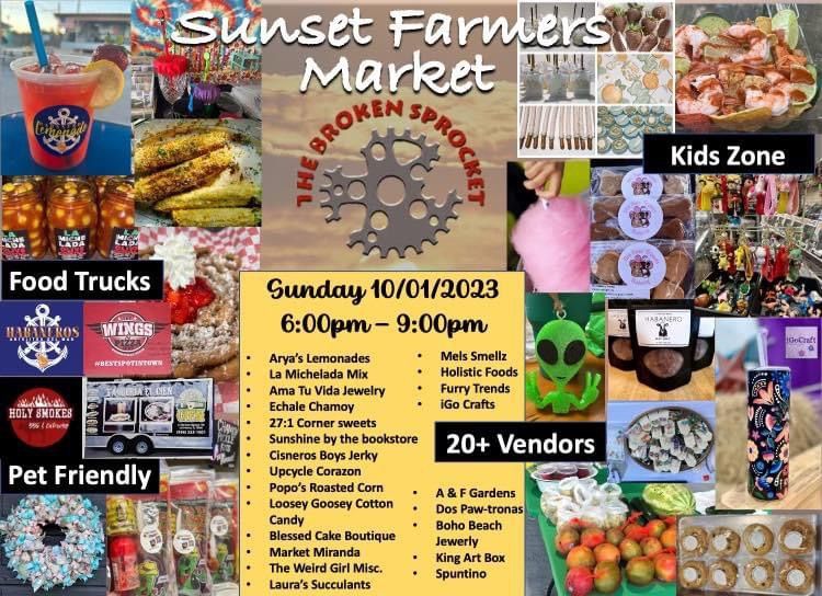 Sunset Farmers Market, The Broken Sprocket, Brownsville, October 1 2023