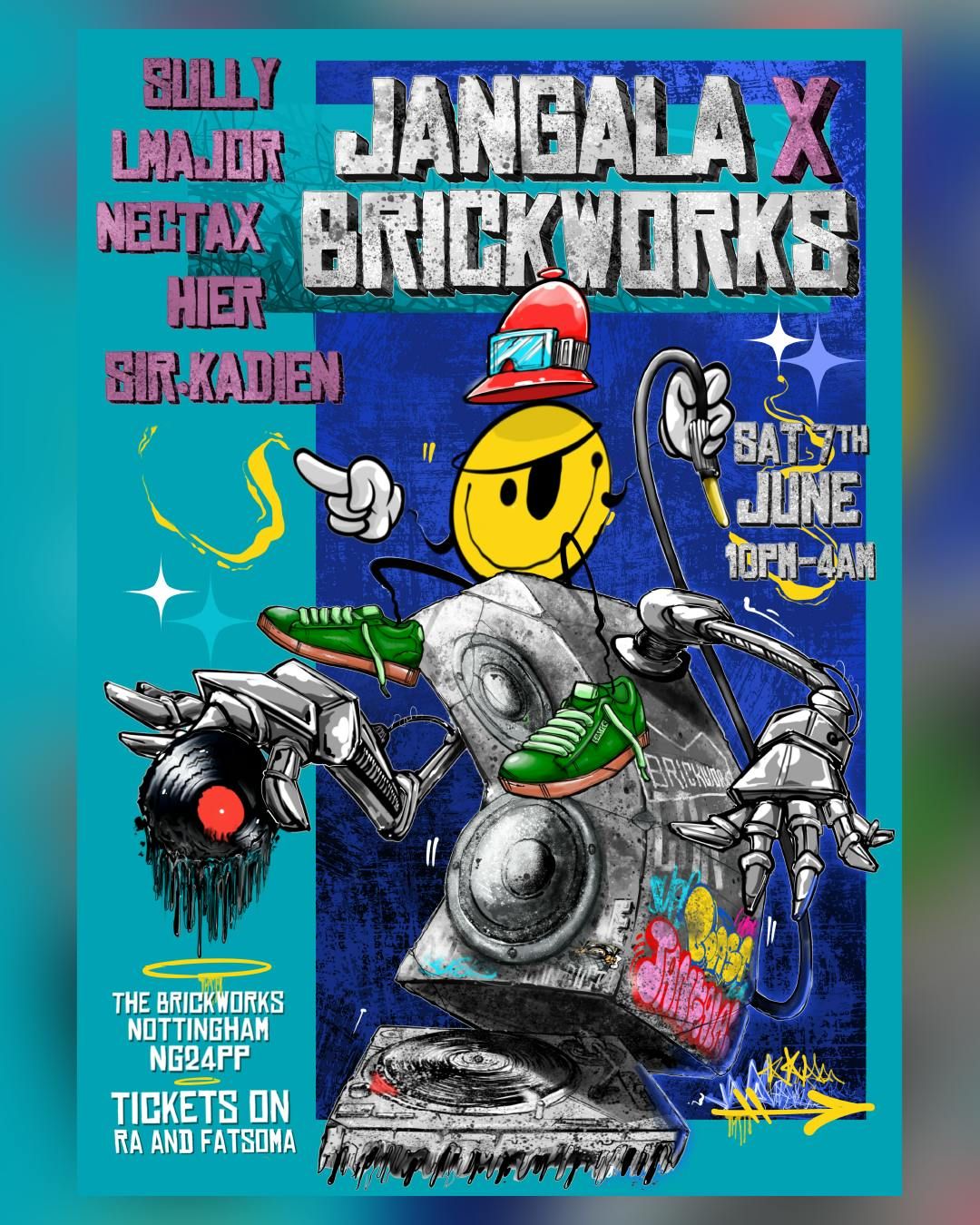 JANGALA X BRICKWORKS w/ SULLY, L MAJOR, NECTAX + MORE, 7 June | Event in Nottingham | AllEvents