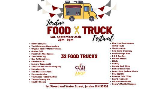 Jordan Food Truck Festival Water St Jordan Mn 55352 United States September 25 2021 Allevents In Food Truck Fair In Salt Lake August 2022
