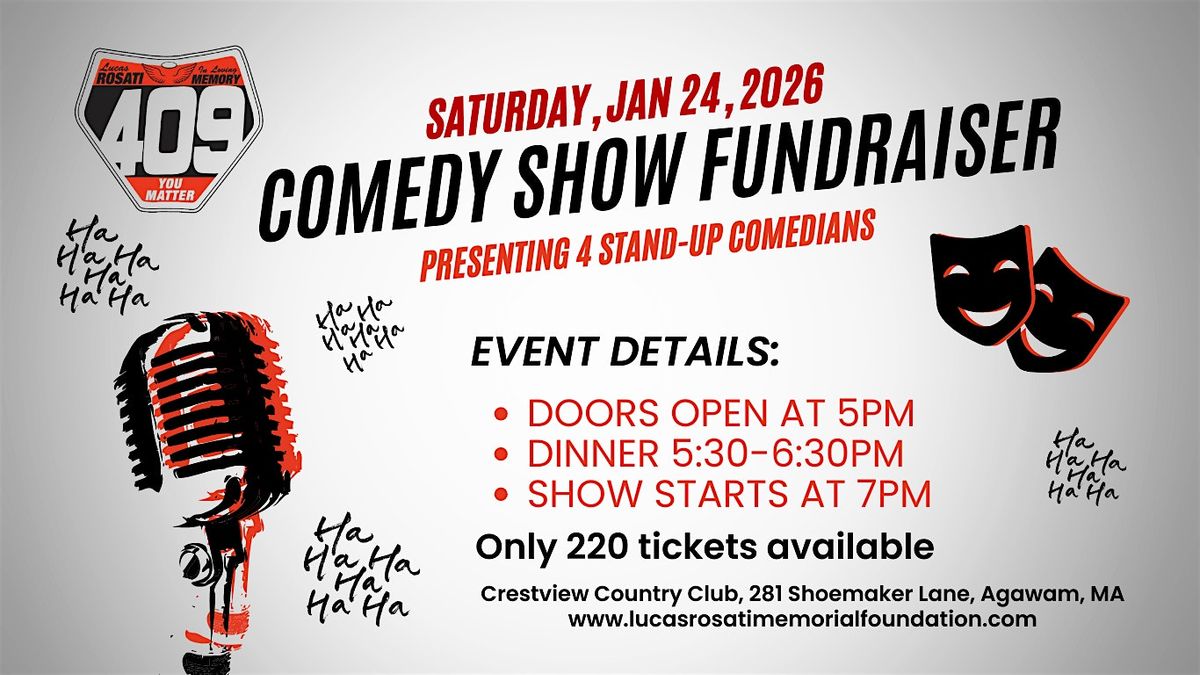 Comedy Show Fundraiser, 24 January | Event in Agawam | AllEvents