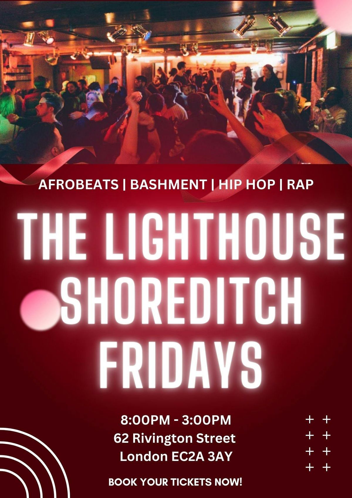 Freshers Week Party @ THE LIGHTHOUSE // The Lighthouse Shoreditch // Hip Hop, Bashment, Afrobeats, 3 October
