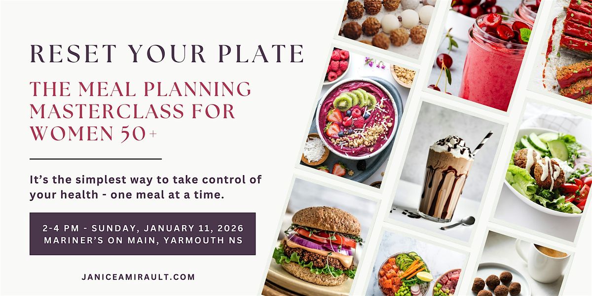Reset Your Plate: Live Meal Planning Masterclass for Women 50+, 11 January | Event in Yarmouth | AllEvents