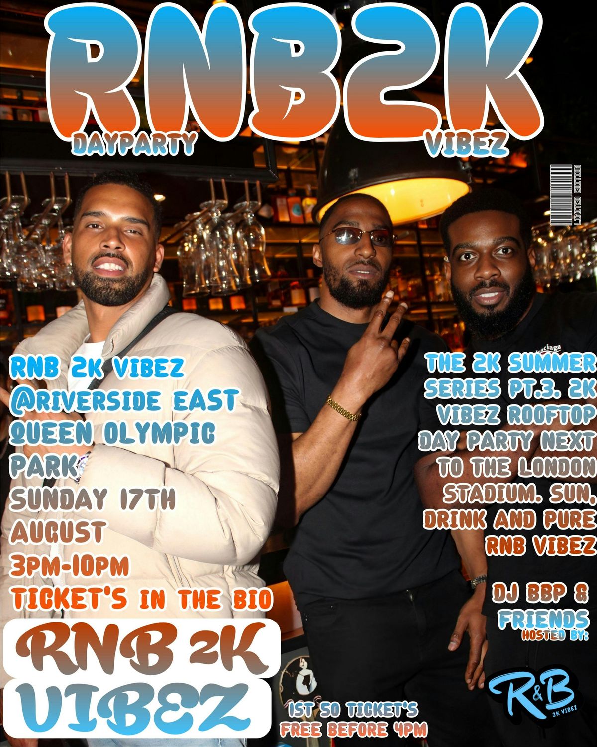 RNB 2K VIBEZ DAY PARTY (RIVERSIDE EST - OLYMPIC PARK) - LONDON, 17 August | Event in Leytonstone | AllEvents