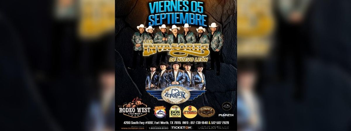LOS INVASORES DE NUEVO LEON & EL PODER DEL NORTE, 5 September | Event in Fort Worth | AllEvents