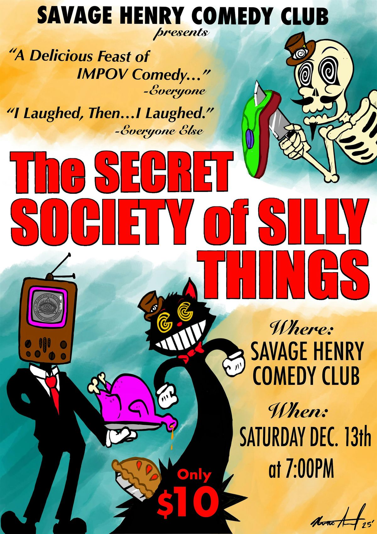 Secret Society of Silly Things, 13 December | Event in Eureka | AllEvents