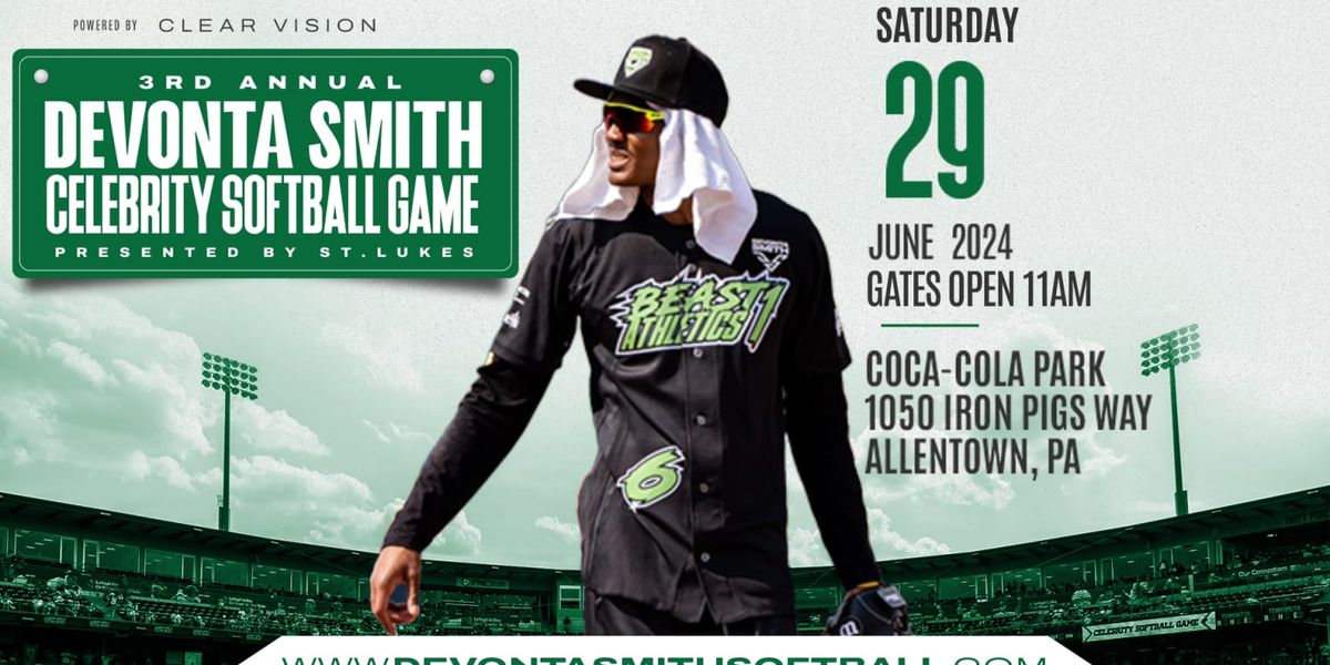 4th Annual Devonta Smith Celebrity Softball Game at Coca-Cola Park, 28 June | Event in Allentown | AllEvents