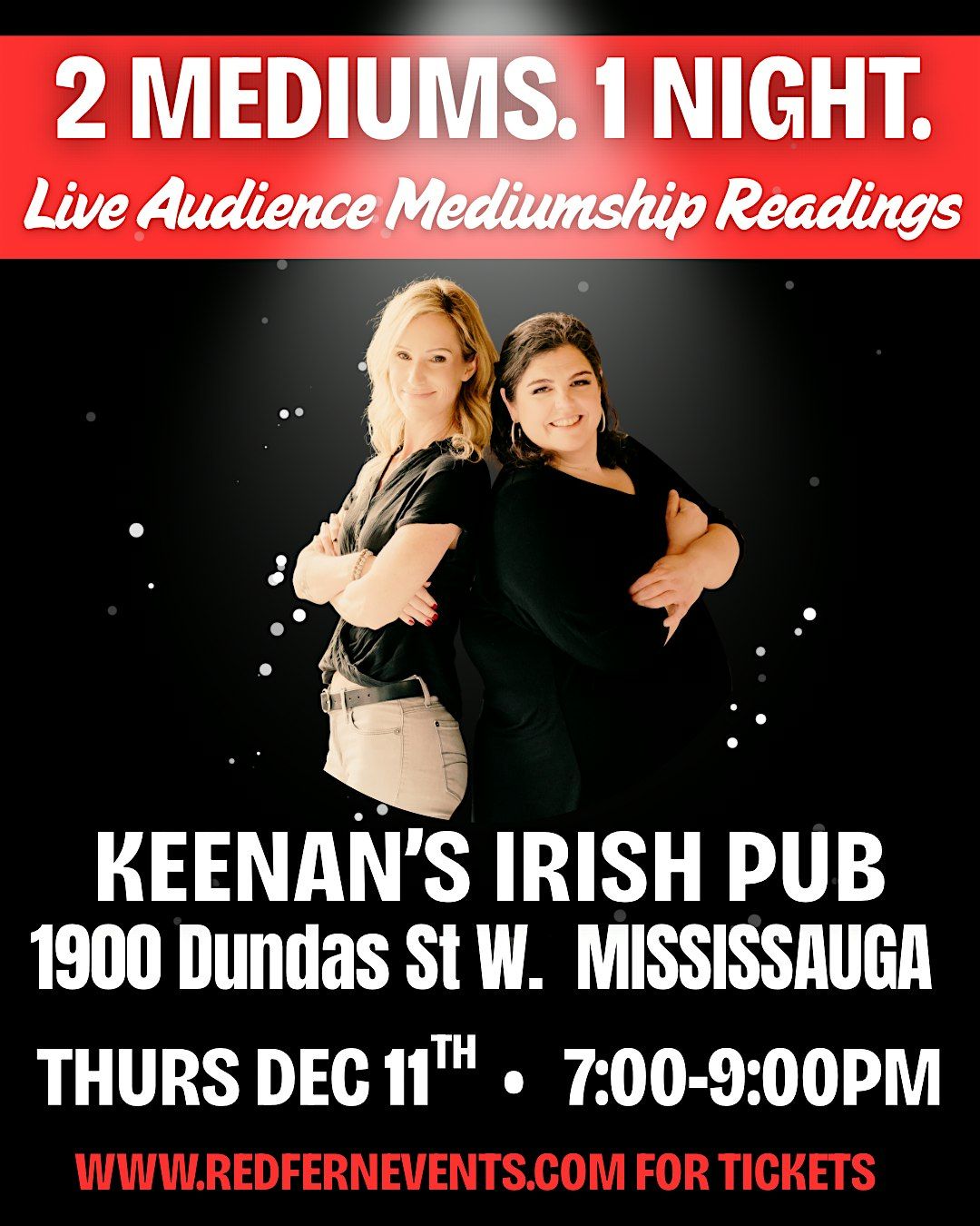 2 MEDIUMS. 1 NIGHT. Live Audience Mediumship Readings, Mississauga, 11 December | Event in Mississauga | AllEvents