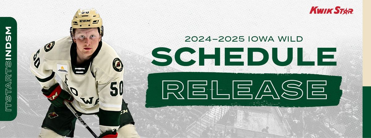Iowa Wild vs. Rockford IceHogs, 9 December | Event in Des Moines | AllEvents