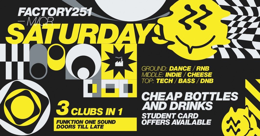 FACTORY SATURDAYS - OASIS AFTERPARTY!, 12 July | Event in Manchester | AllEvents