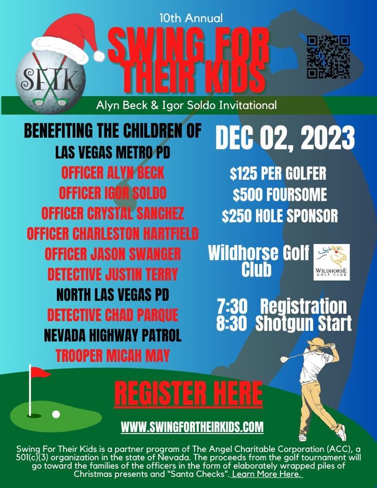 Swing For Their Kids , Wildhorse Golf Club, Nellis Afb, December 2 2023 AllEvents.in