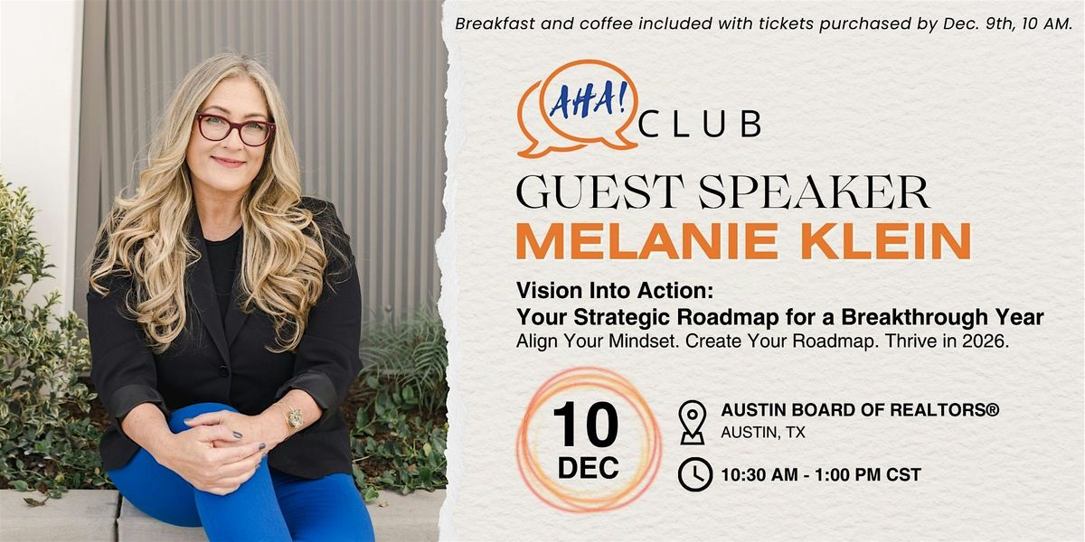 Vision Into Action: Your Strategic Roadmap for a Breakthrough Year, 10 December | Event in Austin | AllEvents