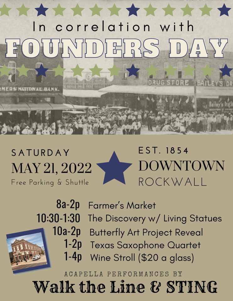 In Honor of Founders Day!, Downtown Rockwall Texas, May 21 2025