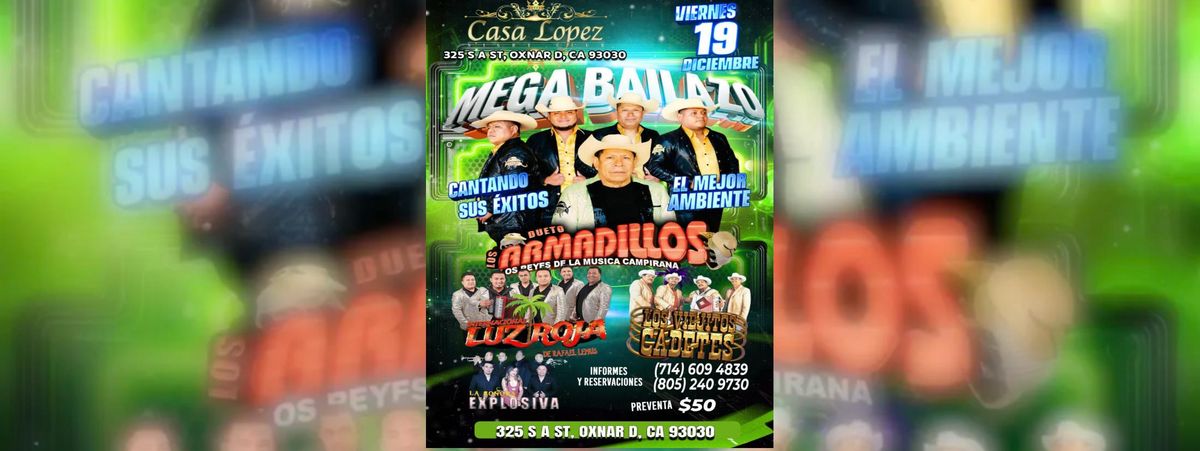 DUETO LOS ARMADILLOS, INTERNACIONAL, LUZ ROJA & MAS , 19 December | Event in Oxnard | AllEvents