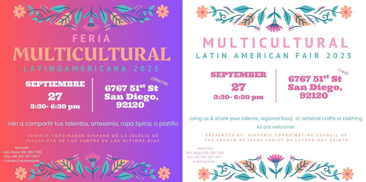2025 Multicultural Latin American Fair, 27 September | Event in San Diego | AllEvents