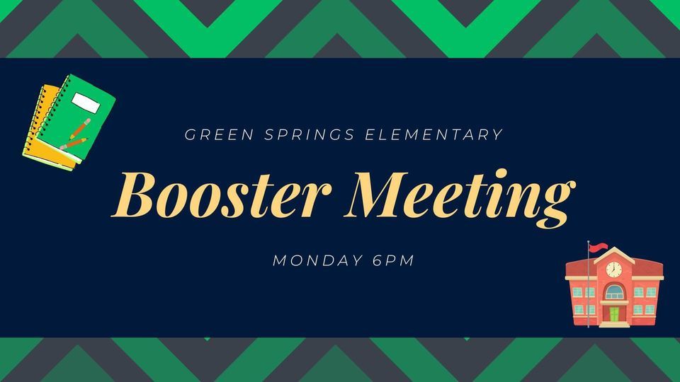 January Booster Meeting, Green Springs Elementary School, January 8