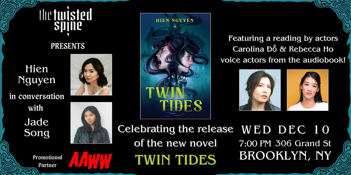 Twin Tides Launch with Hien Nguyen, Jade Song, Rebecca Ho, and Carolina Đỗ, 10 December | Event in Brooklyn