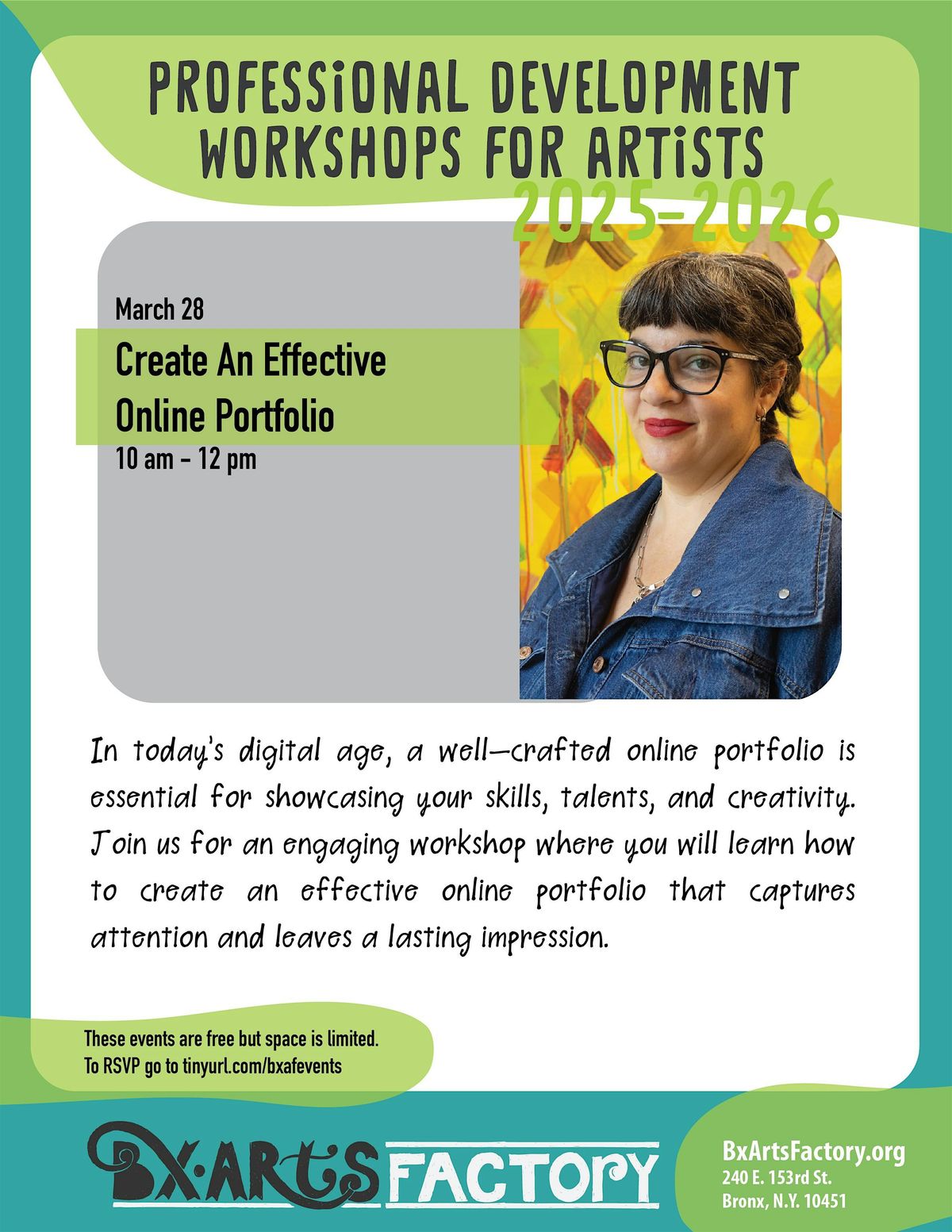 Create An Effective  Online Portfolio with Laura Alvarez, 28 March | Event in Bronx | AllEvents