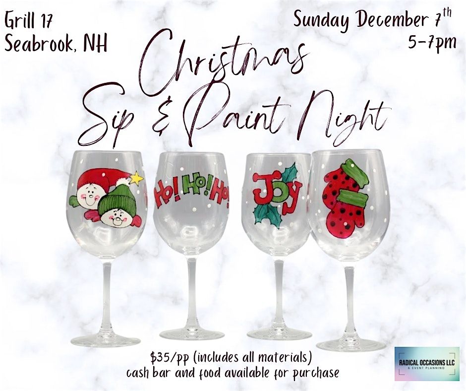 Christmas Sip & Paint Night, 7 December | Event in Seabrook | AllEvents