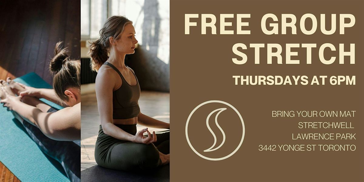 *FREE* Group Stretch Class @ StretchWell Lawrence Park, 27 November | Event in Toronto | AllEvents