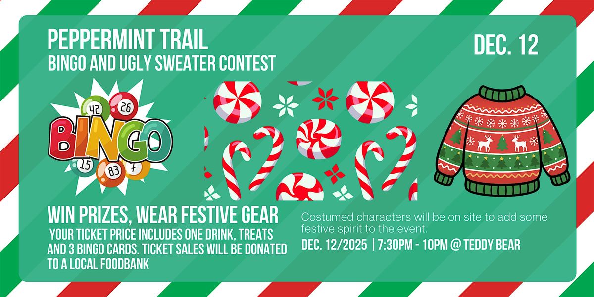 Peppermint Trail Holiday Bingo and Ugly Sweater Contest, 12 December | Event in Toronto | AllEvents
