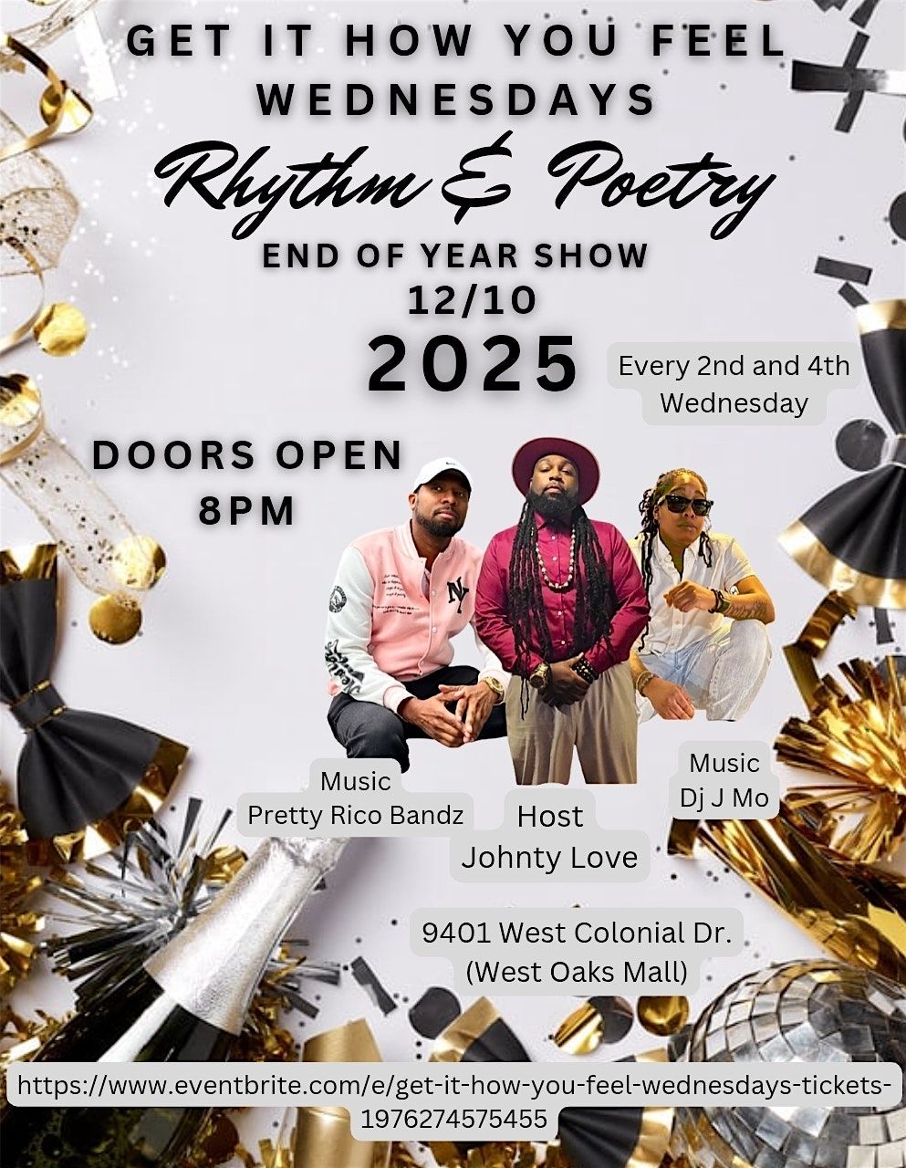 Get It How You Feel Wednesdays, 10 December | Event in Ocoee | AllEvents