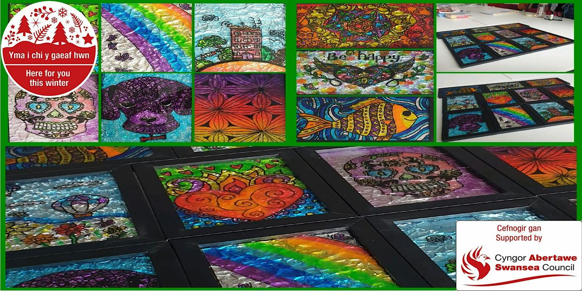 Stunning Stained Glass Inspired Artwork with Lisa