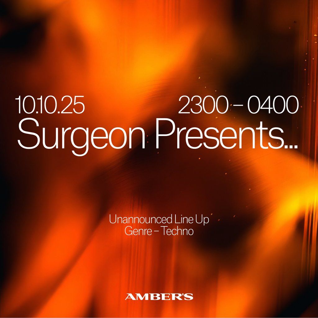 Surgeon Presents... Unannounced Line Up, 10 October | Event in Manchester | AllEvents