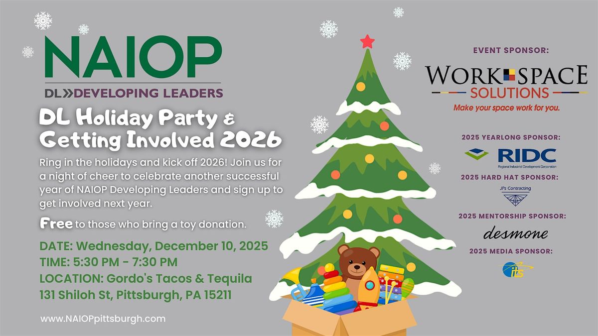 2025 NAIOP Pittsburgh Developing Leaders Holiday Party | Event in Pittsburgh | AllEvents