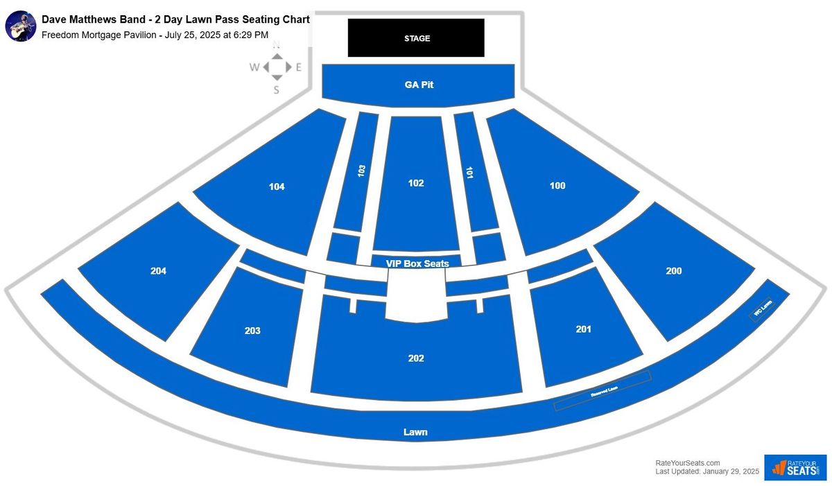Dave Matthews Band (2-Day Lawn Pass), 11 July | Event in Noblesville | AllEvents