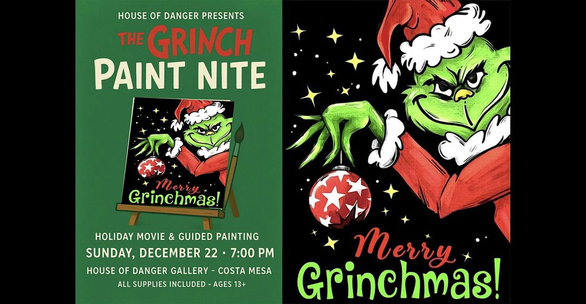 The Grinch Movie and Paint Nite, 22 December | Event in Costa Mesa | AllEvents