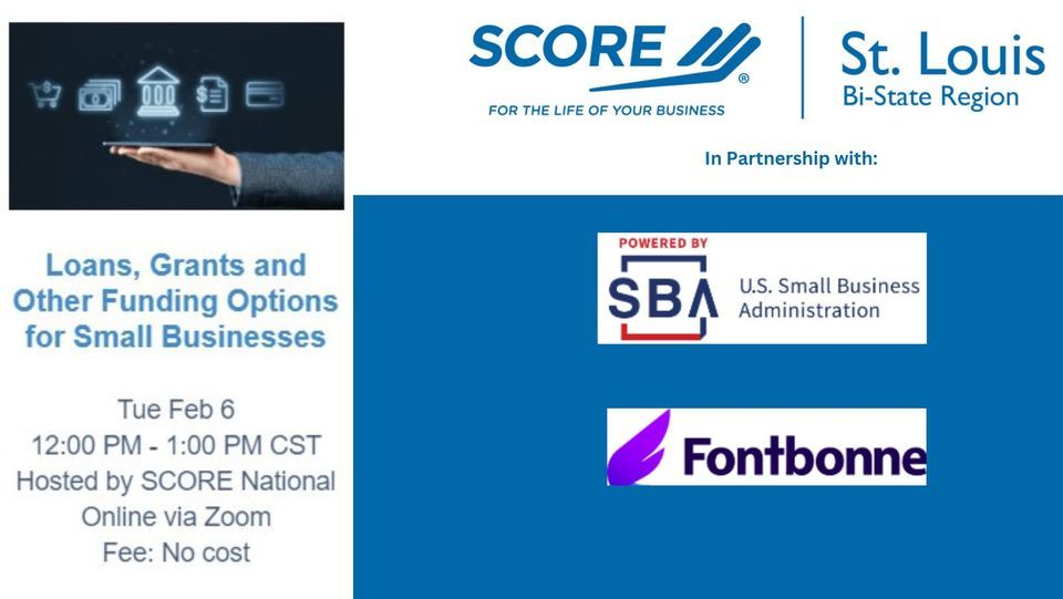 Loans, Grants and Other Funding Options for Small Business - SCORE/SBA ...