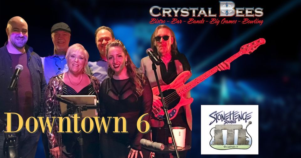 Downtown 6 onstage at Crystal Bees, Crystal Bees, Southington, January