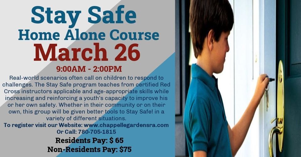 Stay Safe Home Alone Course, Chappelle Gardens Residents Association
