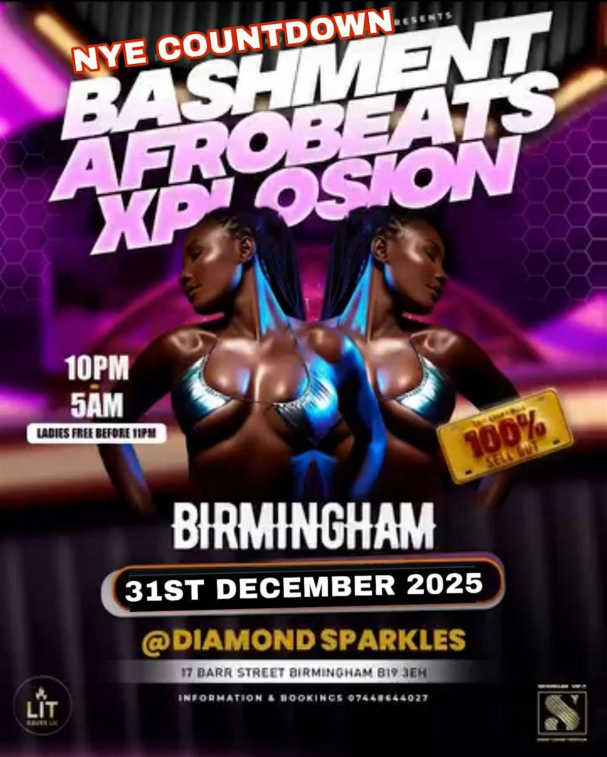 Bashment vs Afrobeats - Birmingham Biggest NYE Party, 31 December | Event in Birmingham | AllEvents