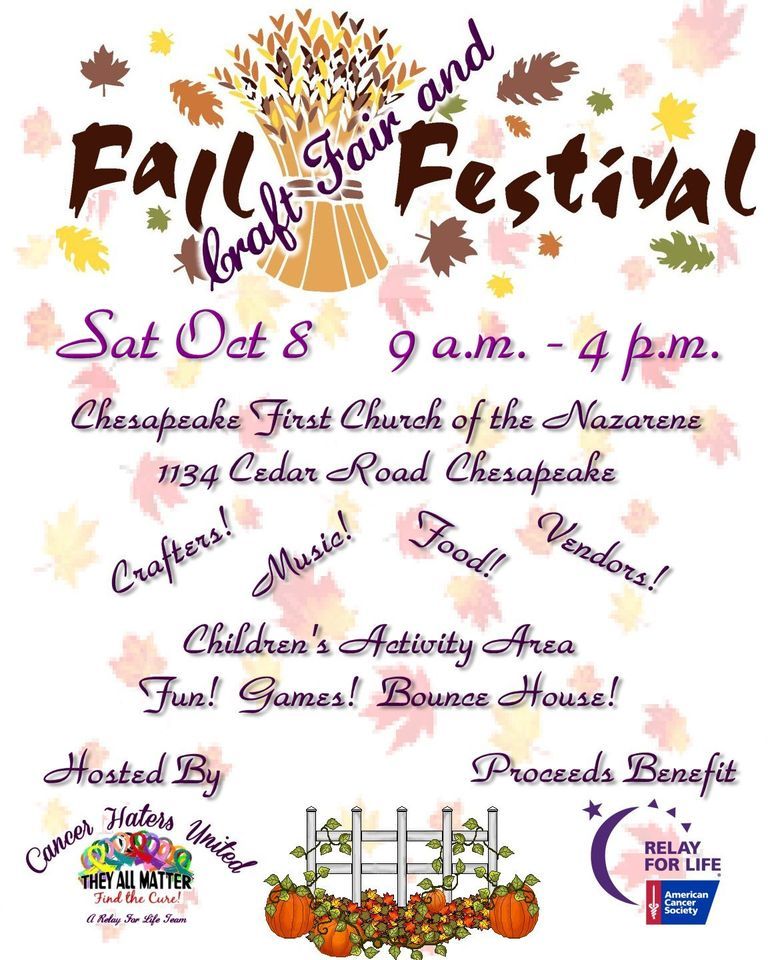 Fall Craft Fair and Festival, Chesapeake First Church of the Nazarene
