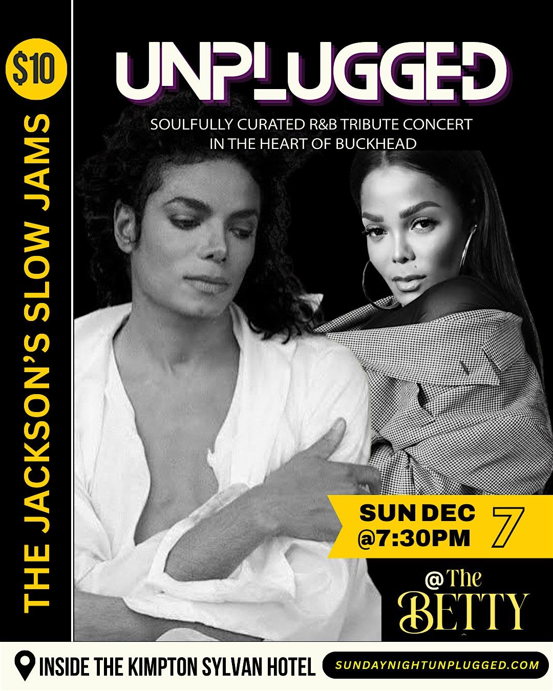 THE JACKSON'S SLOW JAMS LIVE TRIBUTE @ THE BETTY IN BUCKHEAD ATL SUN DEC 7, 7 December | Event in Atlanta