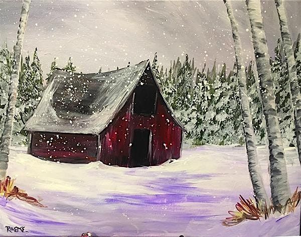 Winter Barn - Tipsy Brush Painting Party!, 13 February | Event in Kila | AllEvents