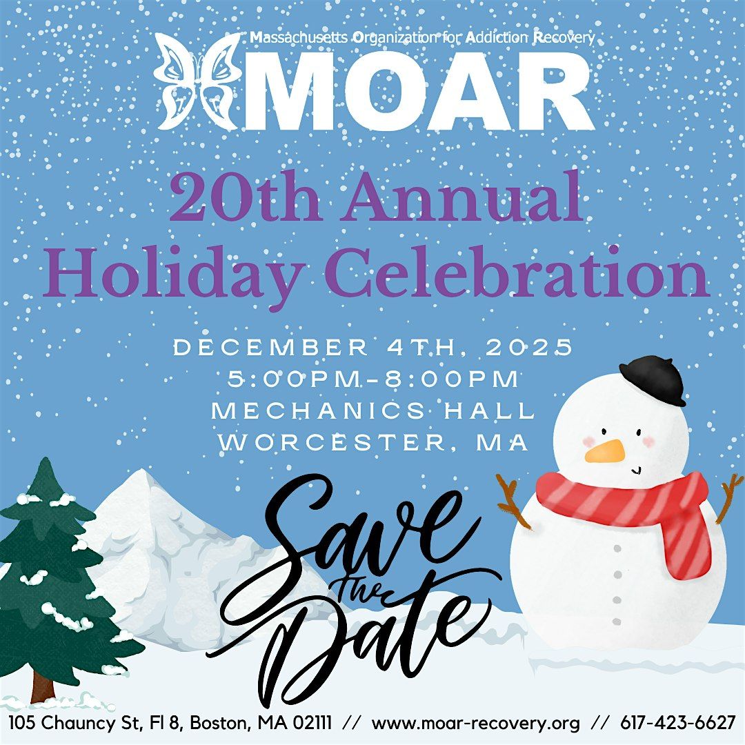 MOAR's 20th Annual Holiday Celebration, 4 December | Event in Worcester | AllEvents