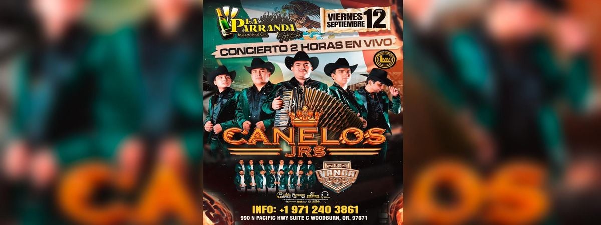 CANELOS JRS & LA VANDA, 12 September | Event in Woodburn | AllEvents
