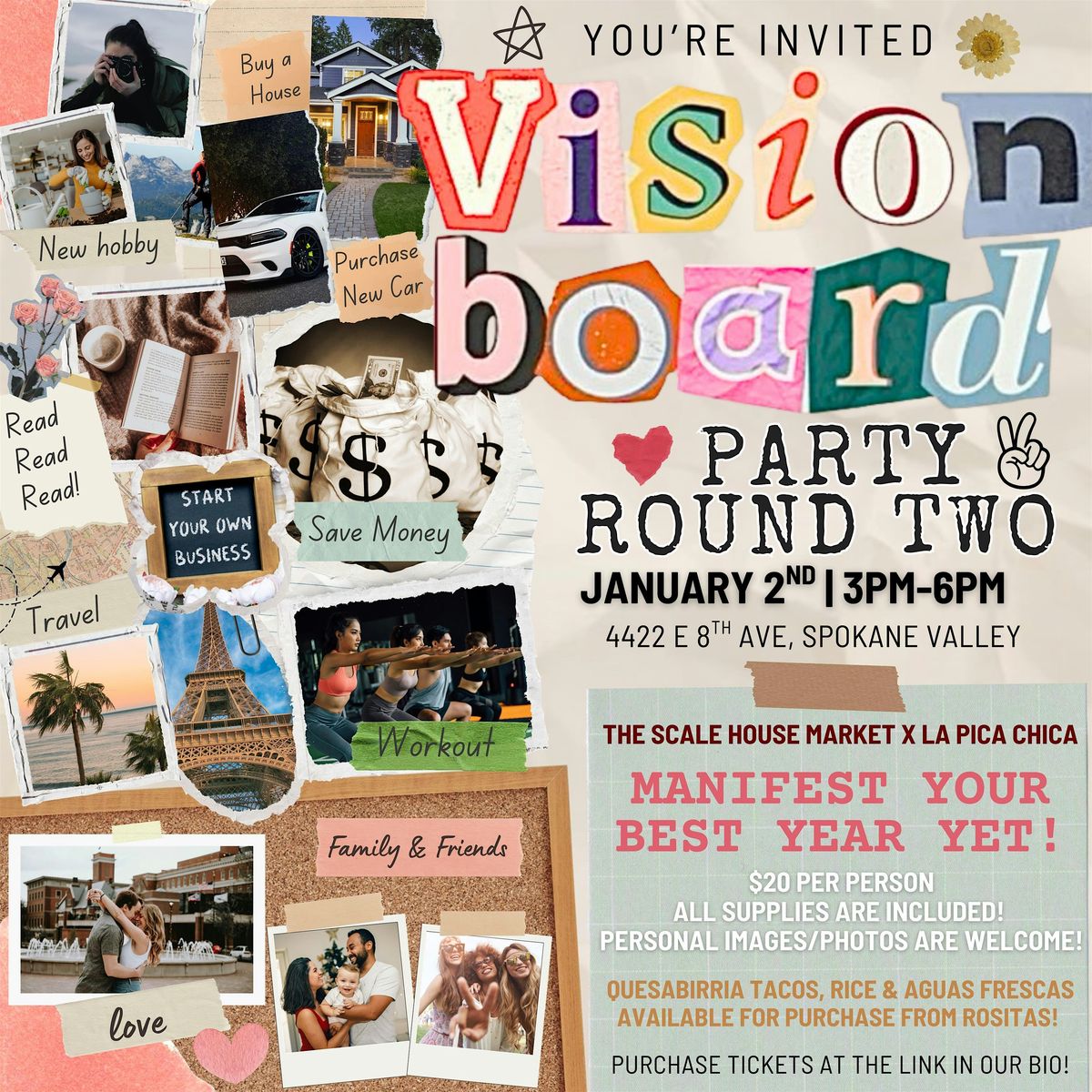 Vision Board Party with La Pica Chica