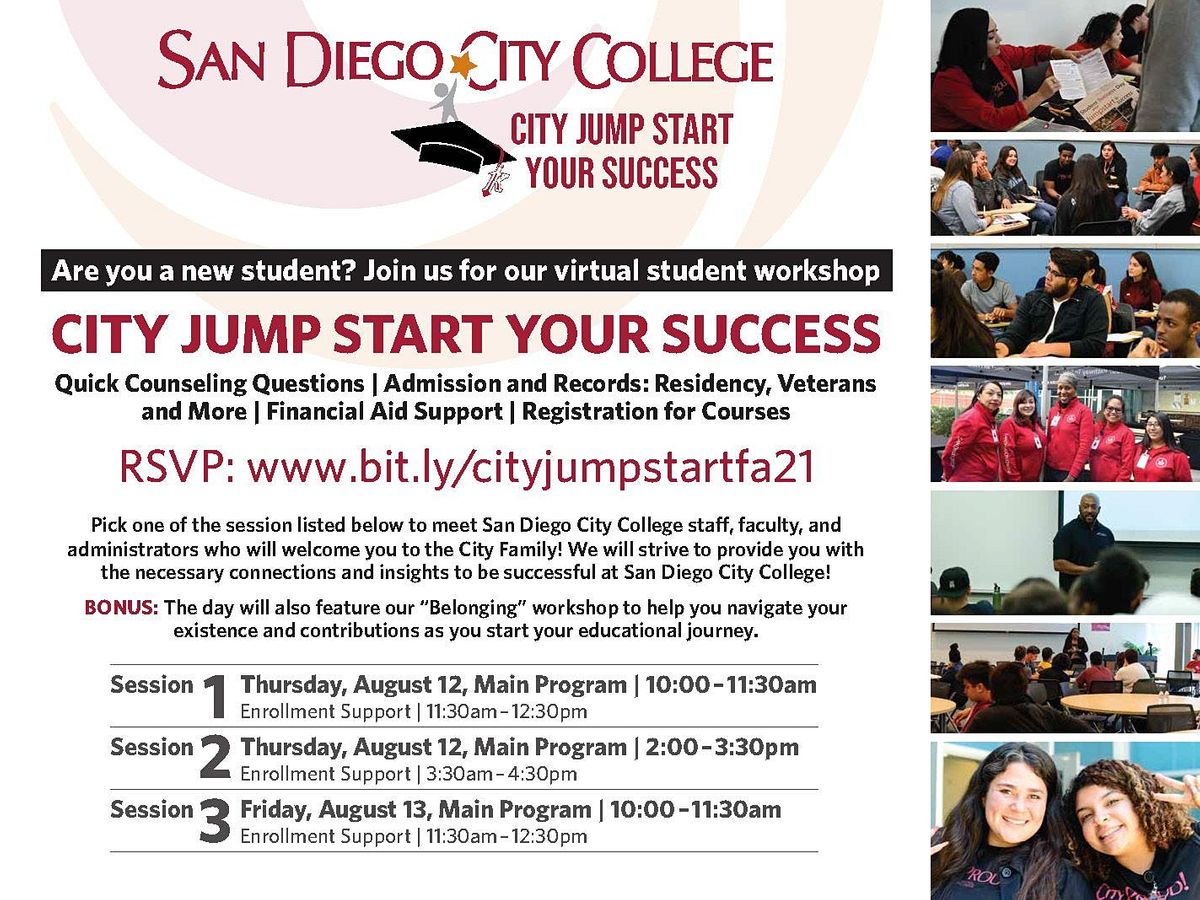 Spring 2022 City Jump Start Your Success January 20 2022 Online Event Allevents In City College Spring 2022