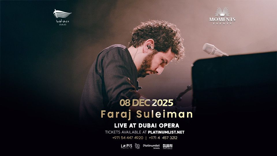 Faraj Suleiman live in Dubai, 8 December | Event in Dubai | AllEvents