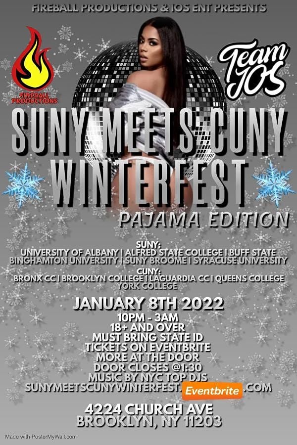 Suny Meets Cuny Winterfest Pajama Edition Brooklyn 8 January To 9 January Syracuse Events January 2022