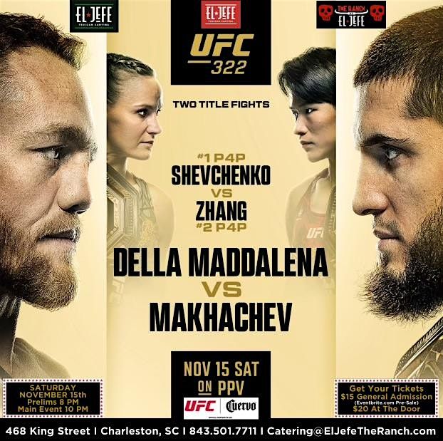UFC 322 at The Ranch | Event in Charleston | AllEvents