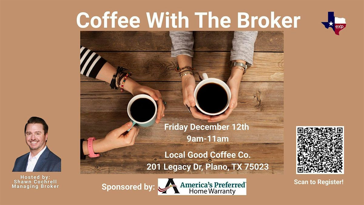 Coffee with the Broker, 12 December | Event in Plano | AllEvents