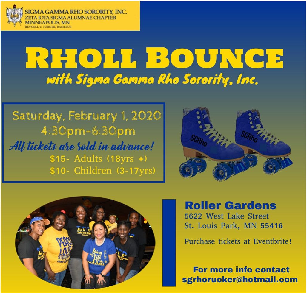 Rholl Bounce W Sigma Gamma Rho At Roller Garden St Louis Park