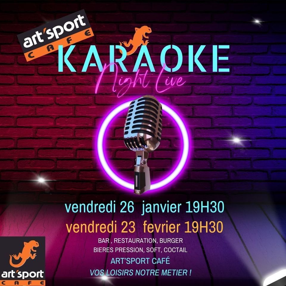 Karaoké night 2024 , Art'Sport Café, Le Havre, January 26 2024