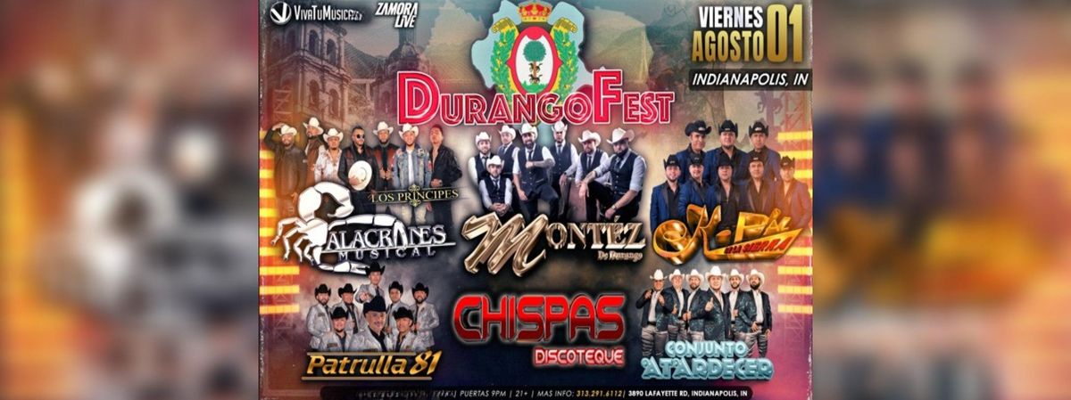 DURANGO FEST EN INDIANAPOLIS, 1 August | Event in Indianapolis | AllEvents