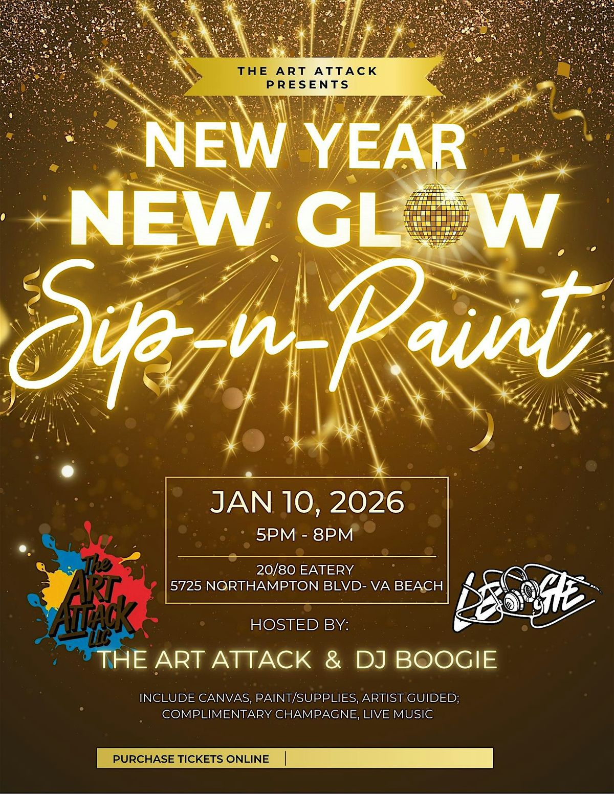 New Year, New Glow! Sip & Paint Experience!, 10 January | Event in Virginia Beach | AllEvents